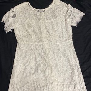 Shein 1XL White lace dress